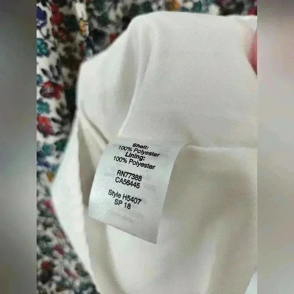 J.Crew Long Sleeve Floral Drop Waist Dress with Ruffle & Front Tie Size Small - Picture 10 of 10